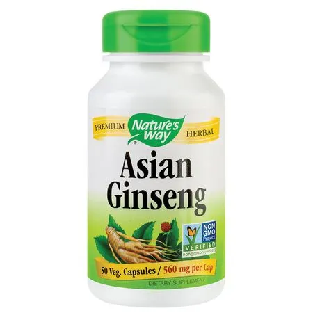SECOM Asian Ginseng 560 mg, 50 capsule , Nature’s Way