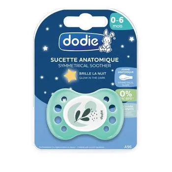 Suzeta anatomica din silicon 0-6 luni Noapte cu luna plina A96, 1 bucata, Dodie