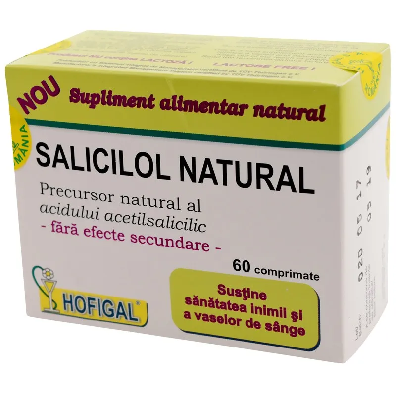 Salicilol Natural, 60 tablete