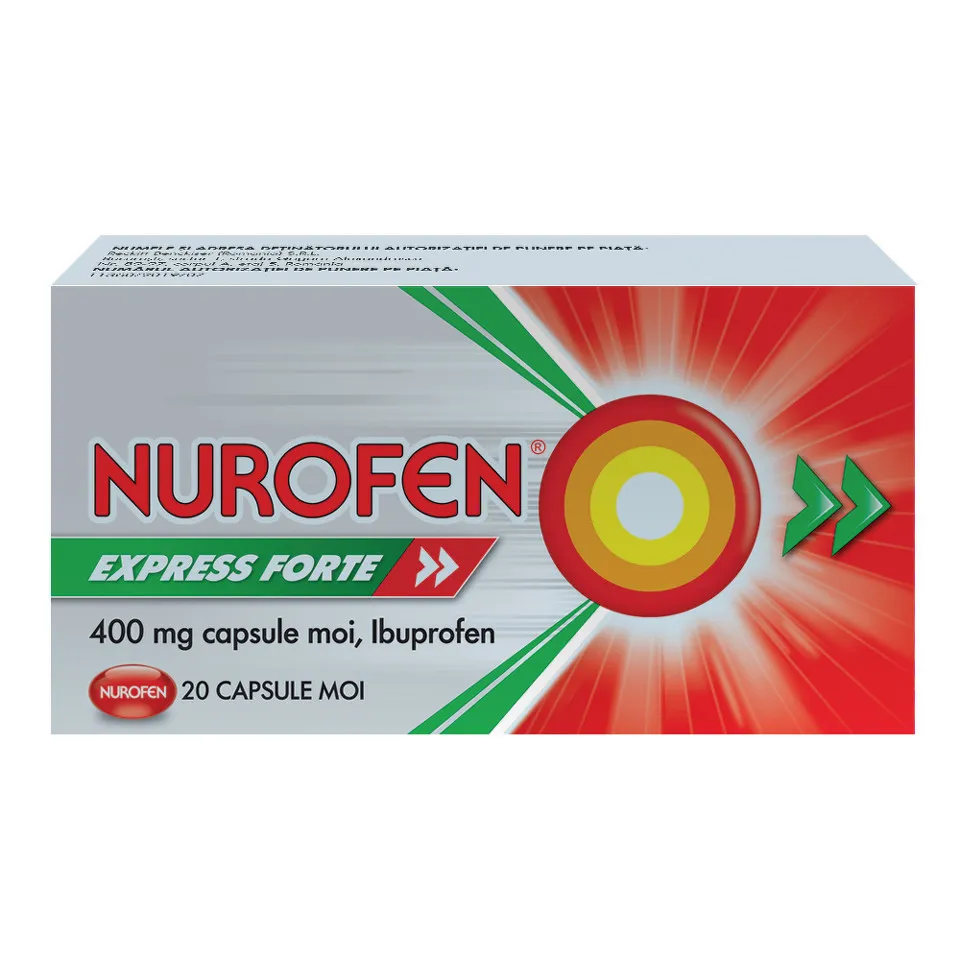 NUROFEN EXPRESS FORTE 400MG X 20 CAPSULE MOI