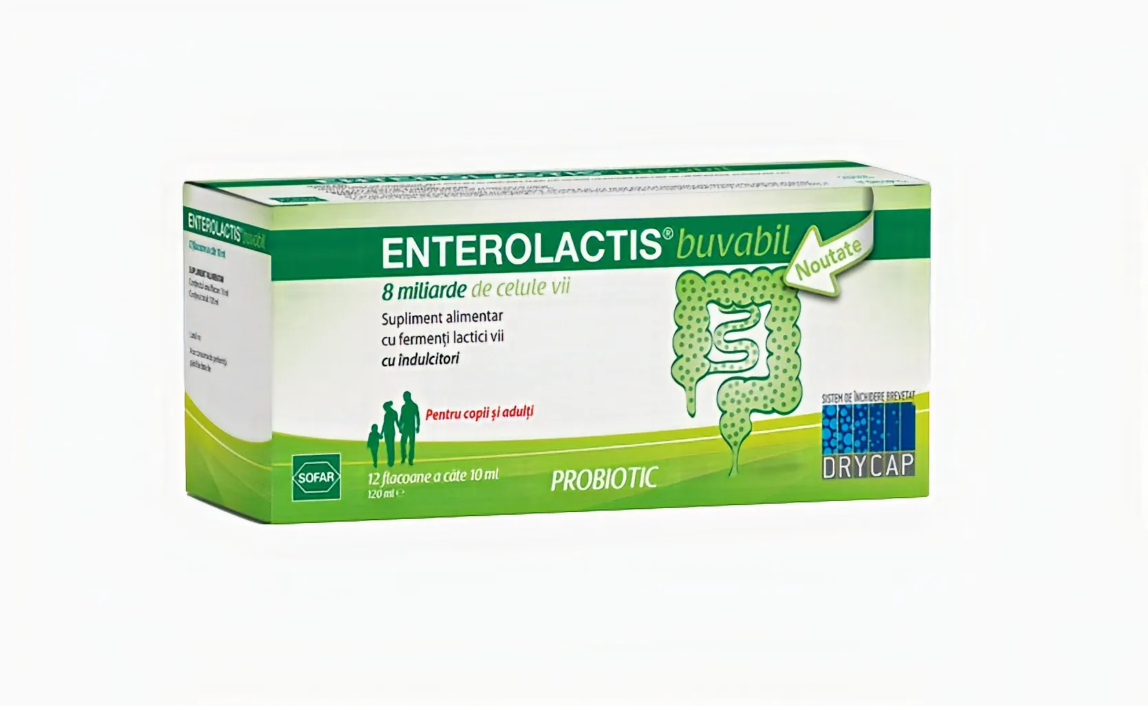 Enterolactis solutie buvabila 10 ml x 12 flacoane (Sofar)