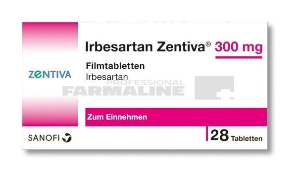 IRBESARTAN ZENTIVA 300mg x 28 COMPR. FILM. 300mg SANOFI-AVENTIS GROUP