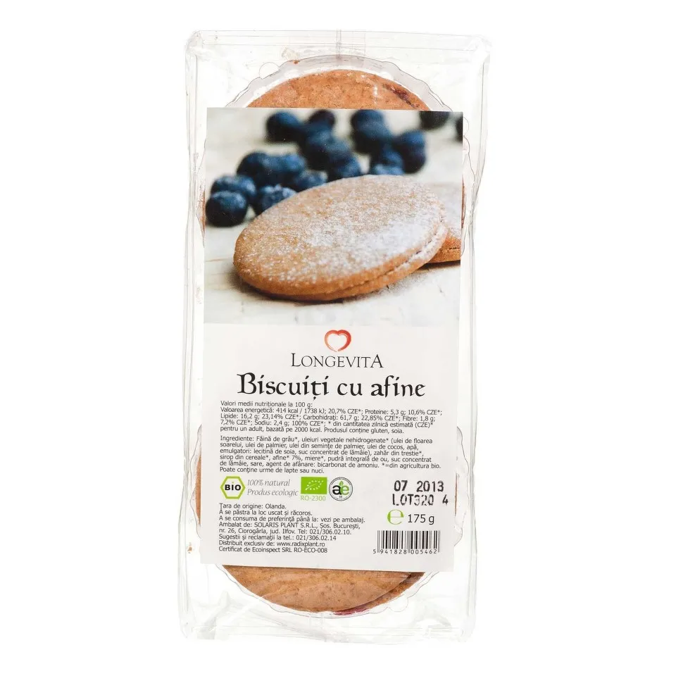 LONGEVITA BISCUITI CU AFINE 175G