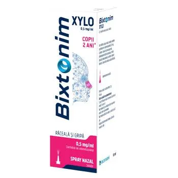 Bixtonim Xylo spray nazal copii 0.05%, 10 ml, Biofarm