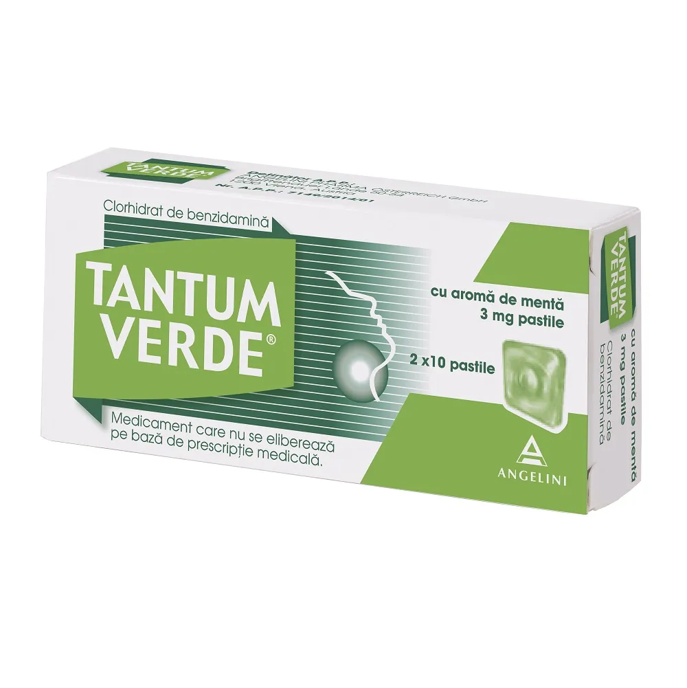 Tantum Verde cu aroma de menta x 20