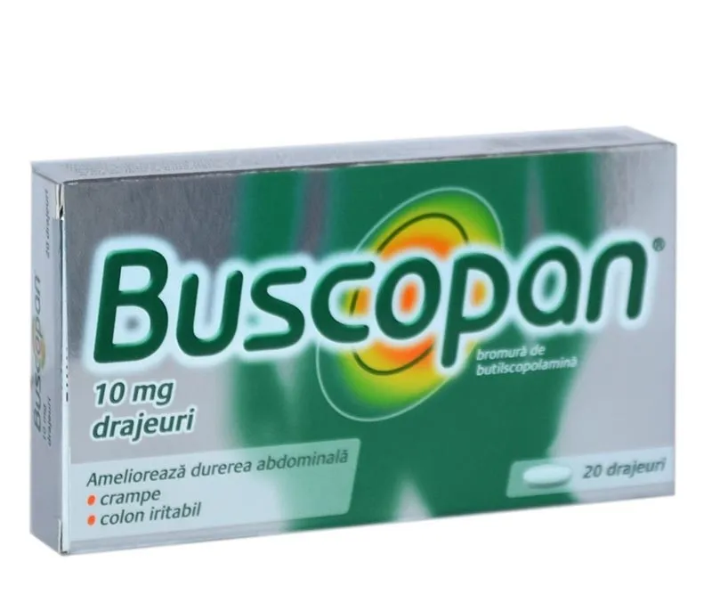 Buscopan, 20 drajeuri, Sanofi
