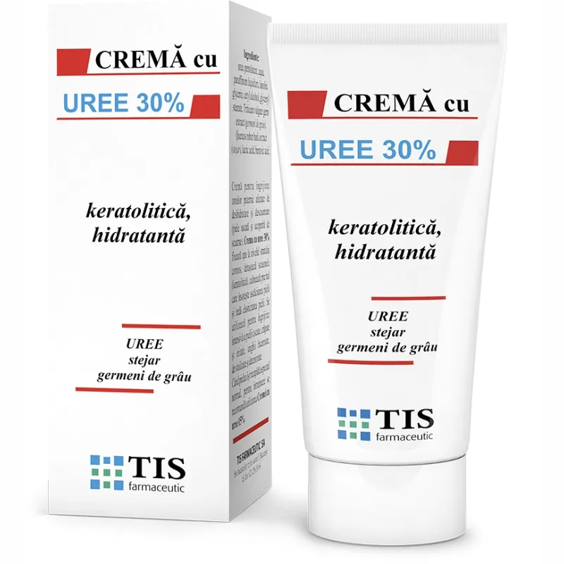 Crema cu uree 30% pentru piele foarte uscata, 50 ml, TIS