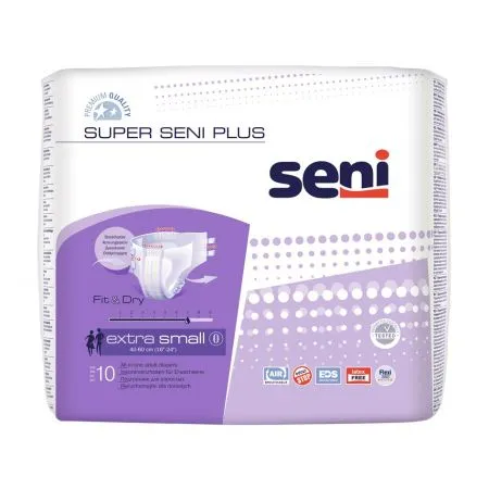 Scutece pentru adulti cu sistem inchis Marimea Extra Small Super Plus, 10 bucati, Seni