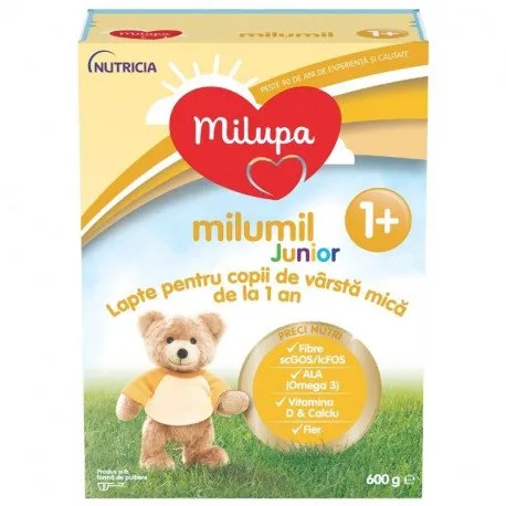 Lapte praf, Milupa Milumil Junior, 600 g, de la 1 an