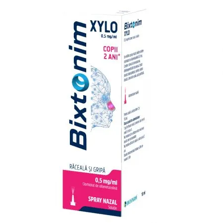 Bixtonim Xylo  spray nazal copii, 10 ml, Biofarm