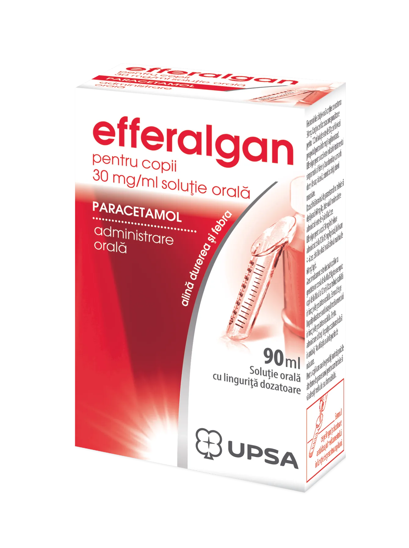 Efferalgan pediatric 3% solutie orala, 90 ml, Upsa