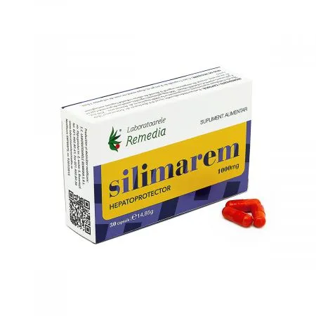 Silimarem Hepatoprotector 1000 mg, 30 capsule, Remedia