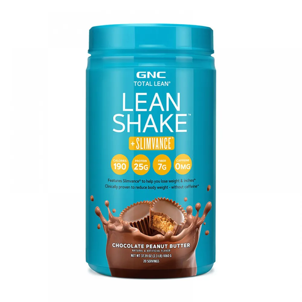 Lean Shake + Slimvance cu aroma de ciocolata si unt de arahide (1060 grame), GNC Total Lean