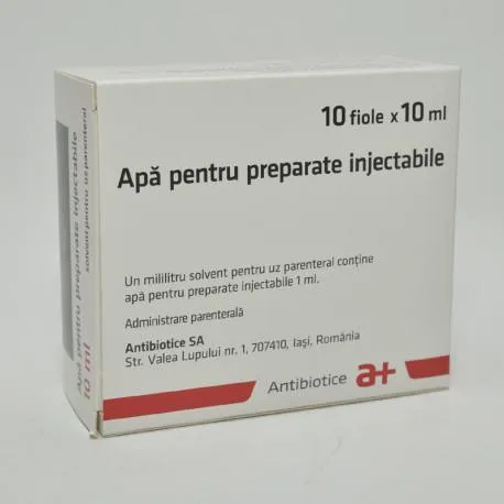 Apa pentru preparate injectabile x 10 fiole x 10 ml ATB