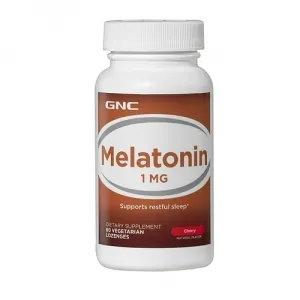 GNC Melatonin 1mg cherry flavour 60cps veg