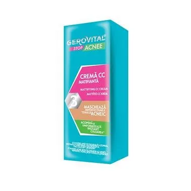 Gerovital Plant Stop Acnee Crema CC Matifianta 30ml