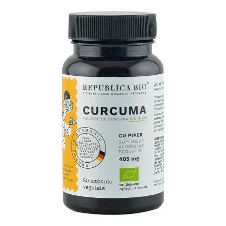 Curcuma eco, 405 mg, 60 capsule, Republica Bio