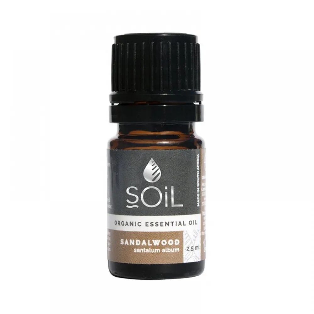 Ulei Esential Lemn de Santal 100% Organic (2,5 ml), SOiL