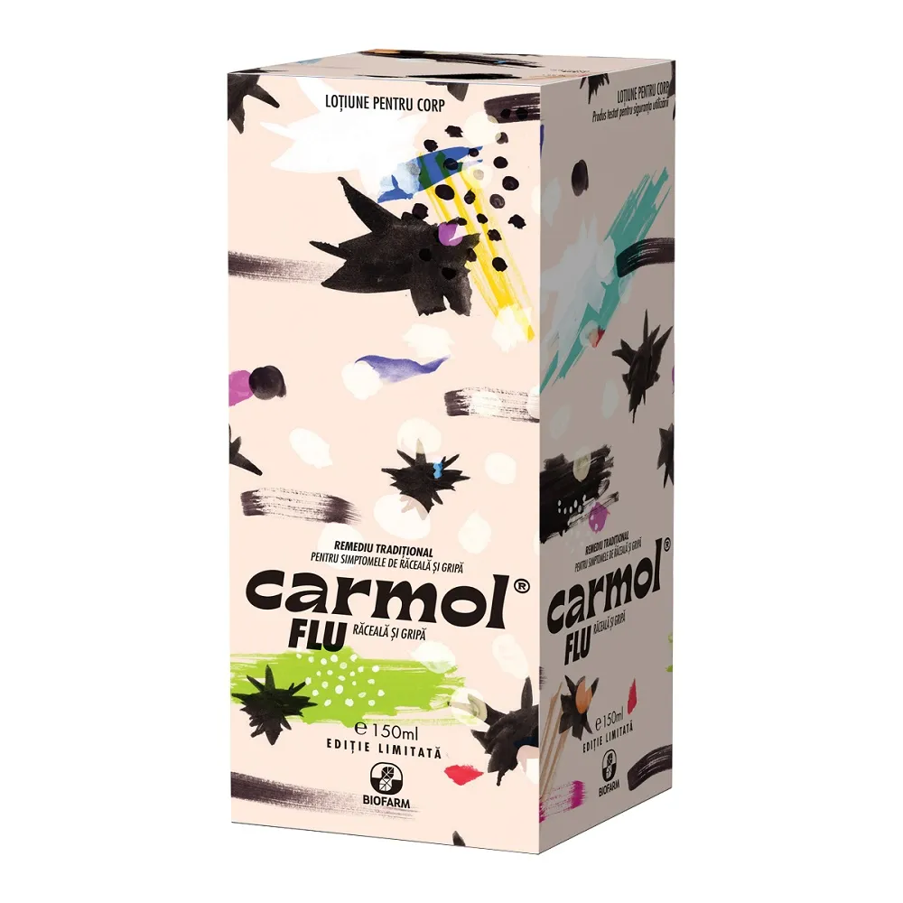 Carmol Flu Raceala si Gripa Roz x 150ml-Biofarm