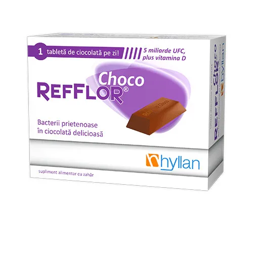 HYLLAN REFFLOR CHOCO 10 TABLETE