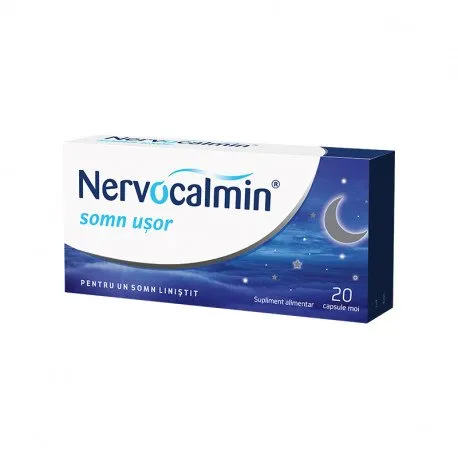 Nervocalmin somn usor cu valeriana, 20 capsule moi