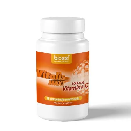 Vitamina C Vitalis Max, 1000 mg, 30 comprimate, Bioeel
