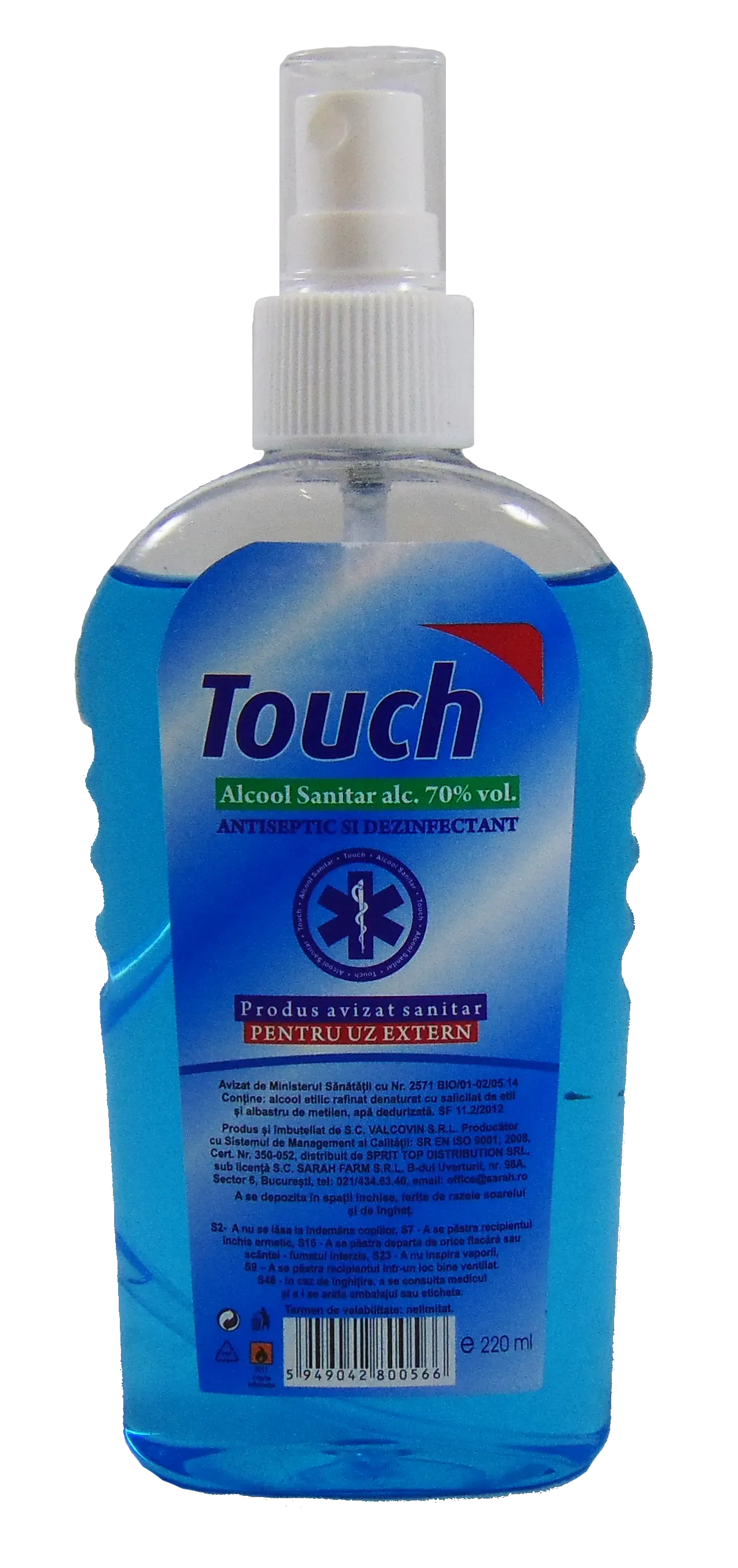 Touch alcool sanitar spray x 220ml