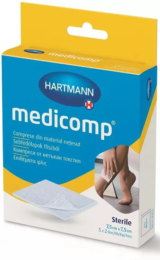 HARTMANN MEDICOMP RA 7.5CMX7.5CM 2X5BUC