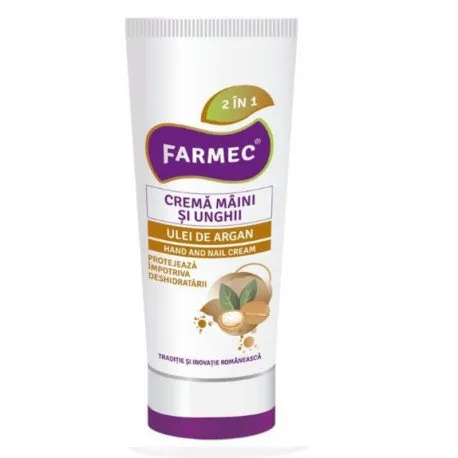 Farmec, Crema de maini si unghii cu ulei de argan, 100 ml