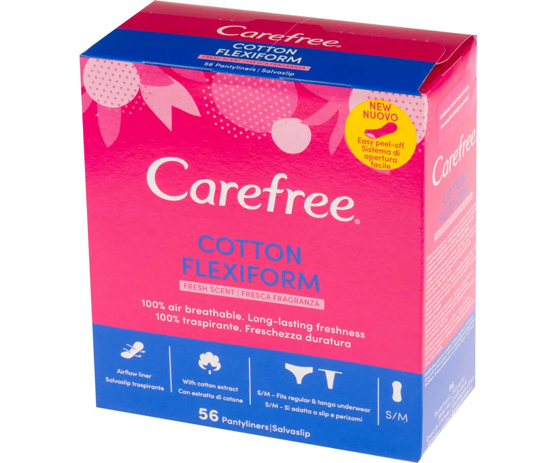 Carefree Cotton Flexiform x 56 bucati