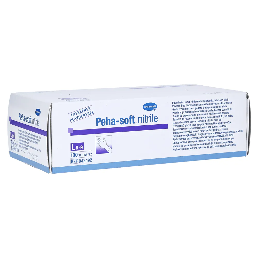 Manusi examinare Peha-soft nitrile L nepudrate albastre x 100buc (Hartmann)