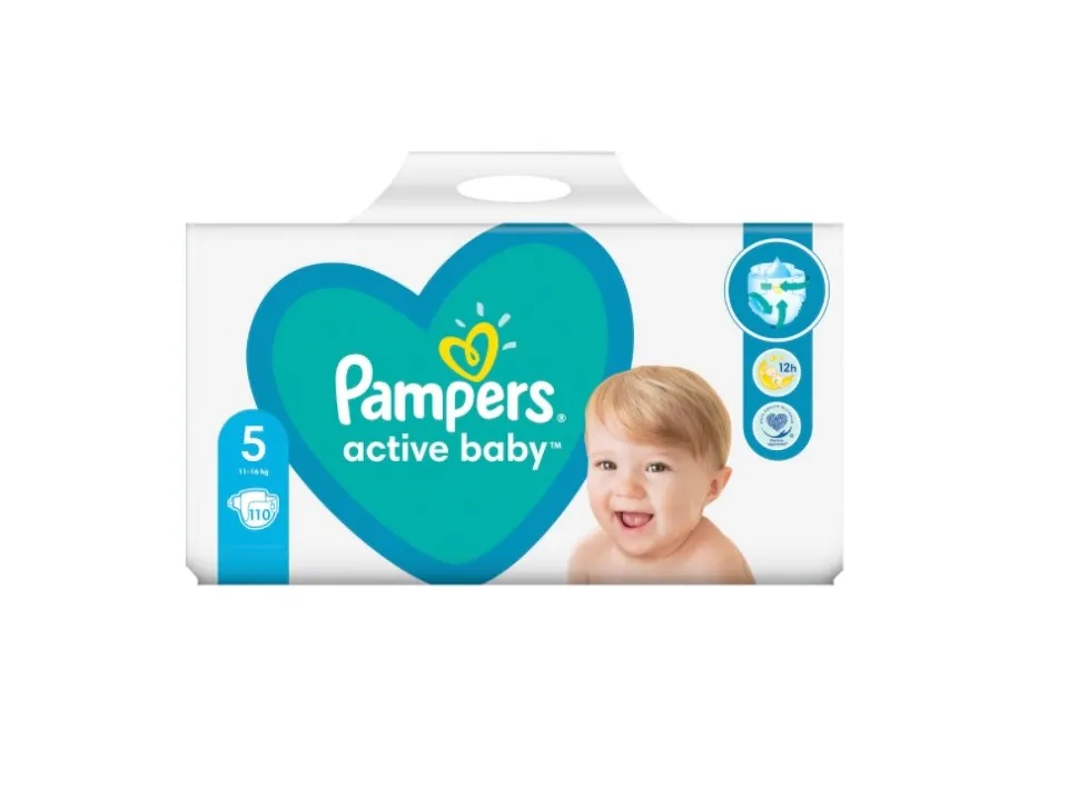 PAMPERS ACTIVE BABY 11-16KG SCUTECE 110 BUCATI MARIMEA 5