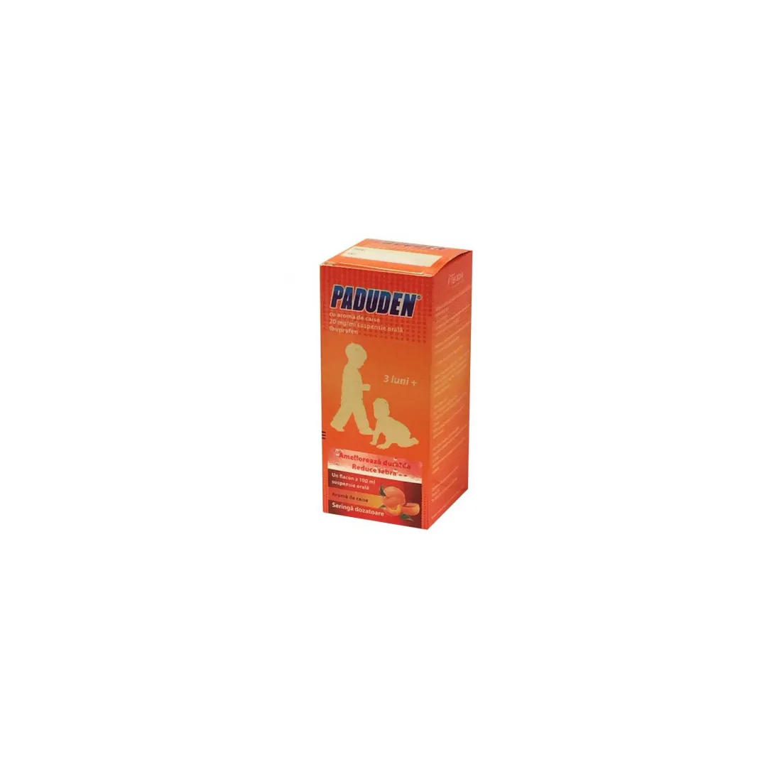 Paduden sirop cu aroma de caise 20 mg/ml, 100 ml, Terapia