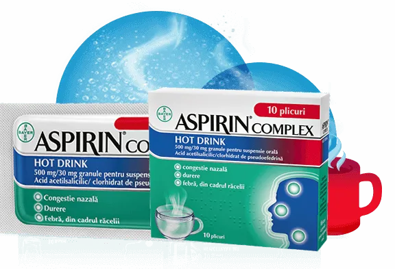 ASPIRIN COMPLEX HOT DRINK CTX10 PLICURI BAYER