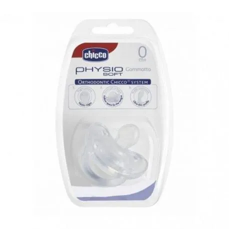 CHICCO Suzeta silicon monobloc f.ortodontica PHYSIO 0+ 01808-7