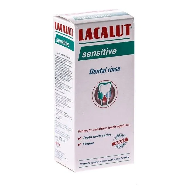 LACALUT APA DE GURA ANTIPLAQUE SENZITIVE 300ML