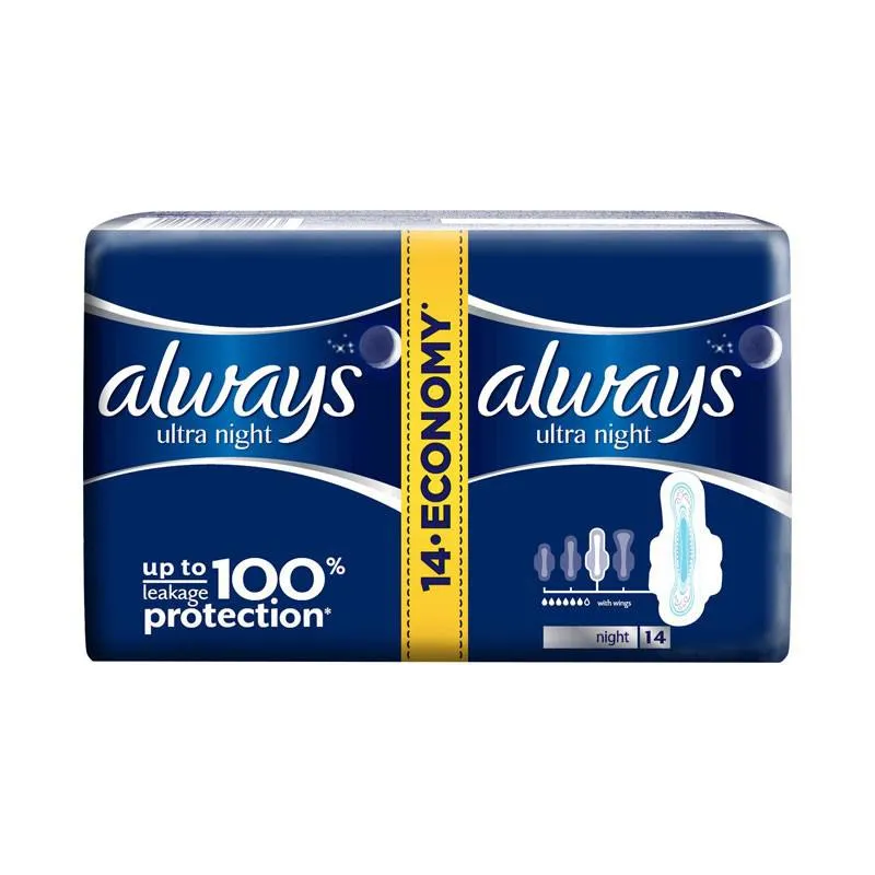 ALWAYS Duo Pack Ultra Night, 14 bucati, P&G