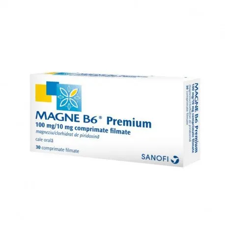 Magne B6 Premium 100mg/10mg, 40 comprimate