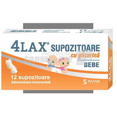 4 Lax Bebe Supozitoare cu glicerina 12 bucati