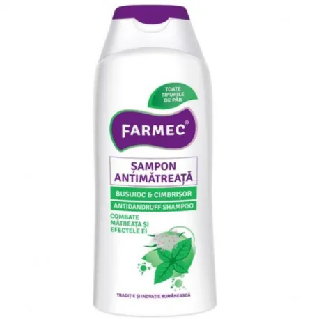 Farmec, Sampon antimatreata cu busuioc si cimbrisor, 200 ml