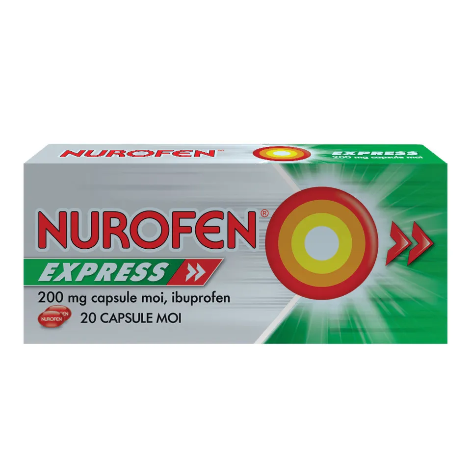 NUROFEN EXPRESS 200MG X 20 CAPSULE MOI