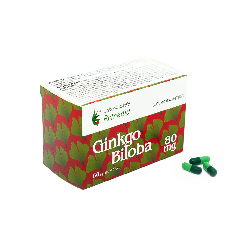 GINKGO BILOBA 80MG X 60CAPSULE REMEDIA