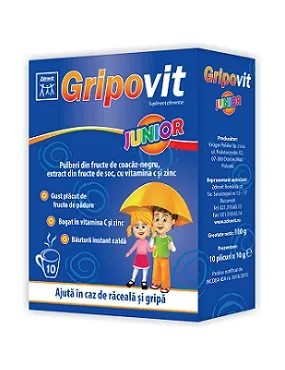 ZDROVIT GRIPOVIT JUNIOR X 10  PLICURI