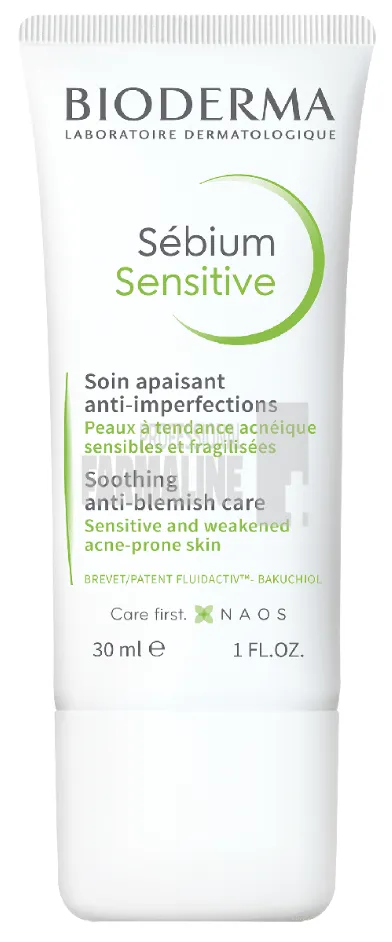 Bioderma Sebium Sensitive fluid calmant si hidratant ten acneic 30 ml