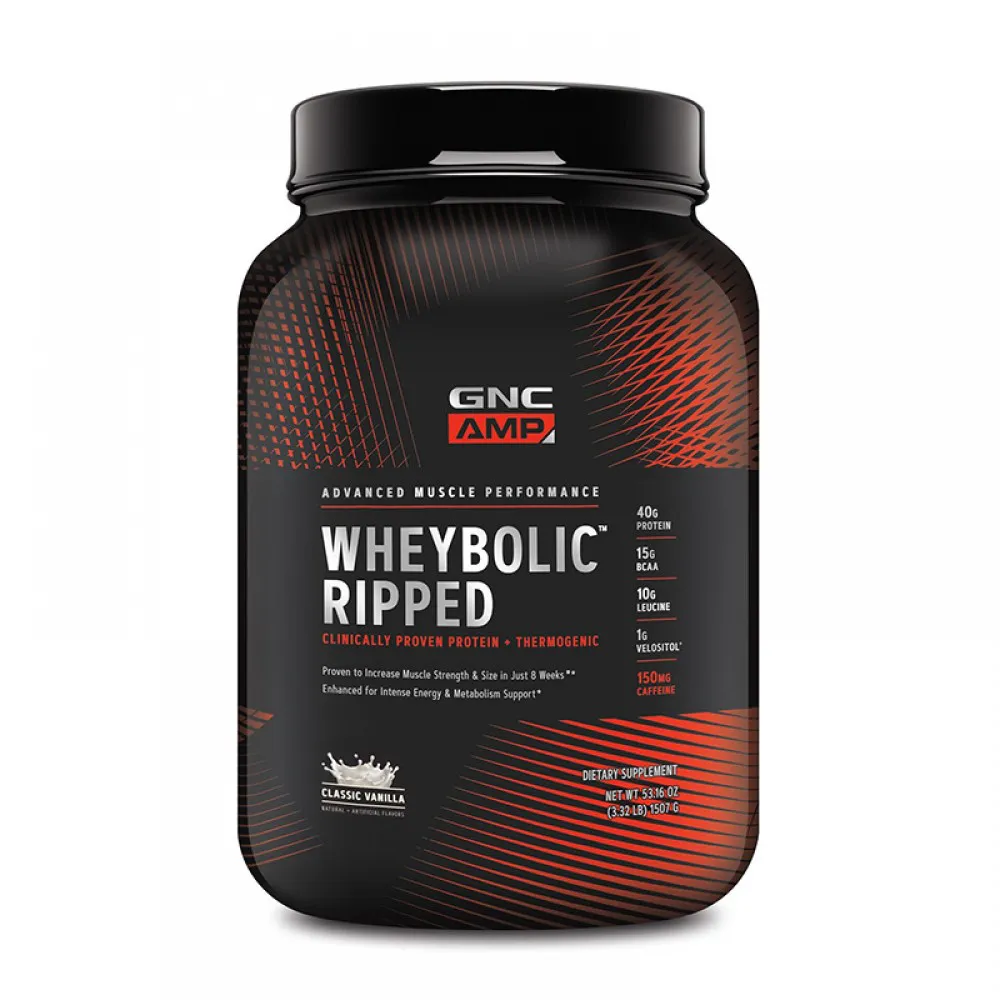 AMP Wheybolic Ripped Proteina cu aroma de vanilie (1507 grame), GNC