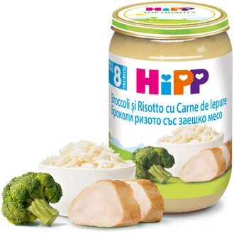 Hipp Risotto Cu Broccoli Si Iepure 220g