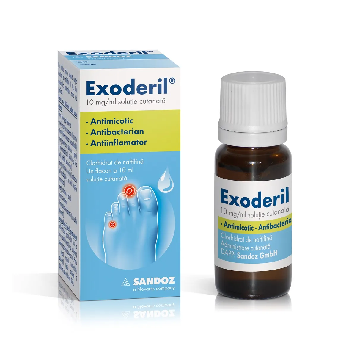 Exoderil soluție, 10 ml, Sandoz