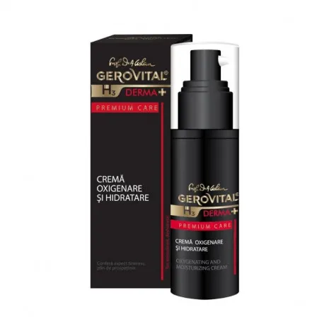 Gerovital H3 Derma+ Premium Care, Crema oxigenare si hidratare, 30 ml