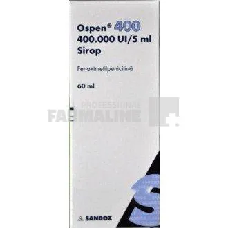 OSPEN 400 000 U I /5 ml x 1 SUSP. ORALA 400.000U.I./5ml SANDOZ GMBH