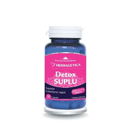 Detox Suplu, 30 capsule, Herbagetica